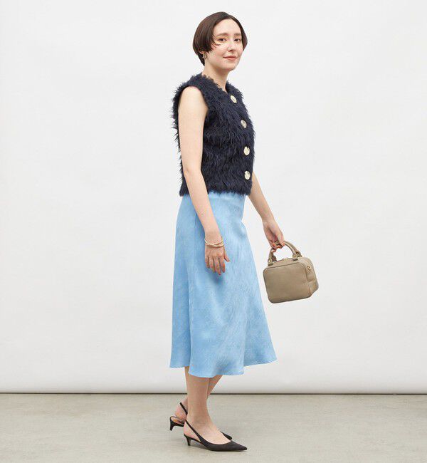 NOLLEY'S sophi「ウォッシャブルフェイクスエードバイヤスフレアスカート」|フレア|