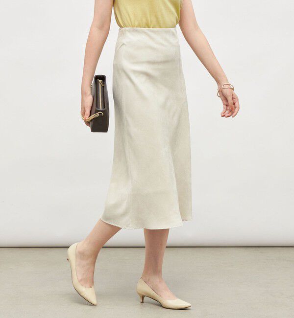 NOLLEY'S sophi「ウォッシャブルフェイクスエードバイヤスフレアスカート」|フレア|