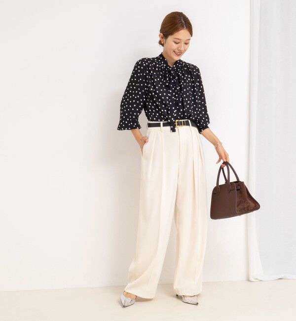 NOLLEY'S「ジョーゼットボウタイブラウス」|シャツ・ブラウス|