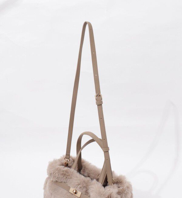 NOLLEY'S「ひねり金具付きファートートバッグ」|トートバッグ|