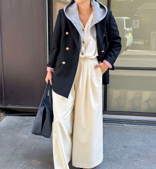 NOLLEY'S「《セットアップ対応》ウォッシャブルエアボールフードブルゾン」|ブルゾン・スタジャン|