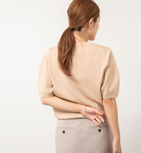 NOLLEY'S sophi「バックパールラメプルオーバー」|ニット・セーター|