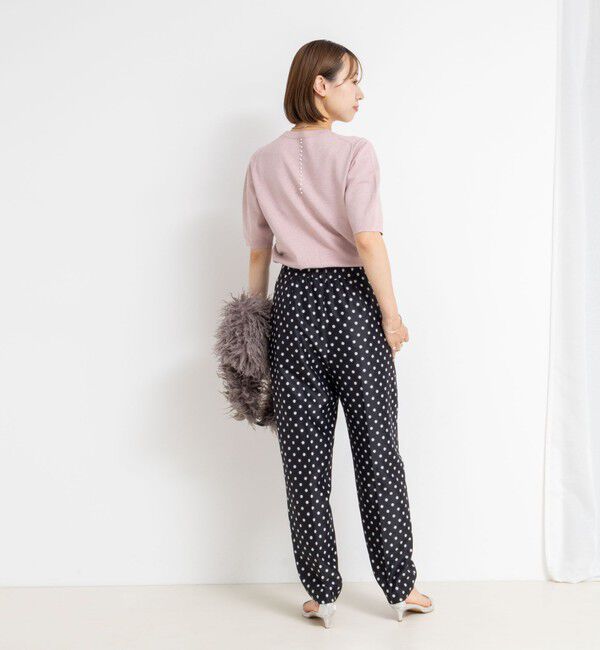 NOLLEY'S sophi「バックパールラメプルオーバー」|ニット・セーター|