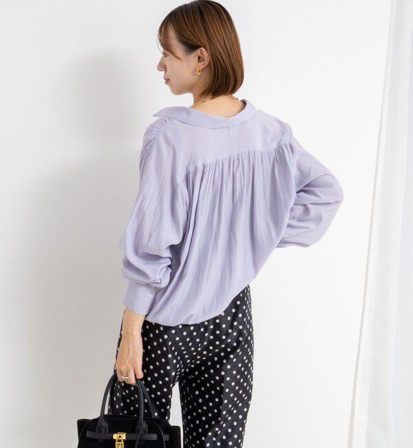 NOLLEY'S sophi「ウォッシャブル割繊プルオーバーシャツ」|シャツ・ブラウス|