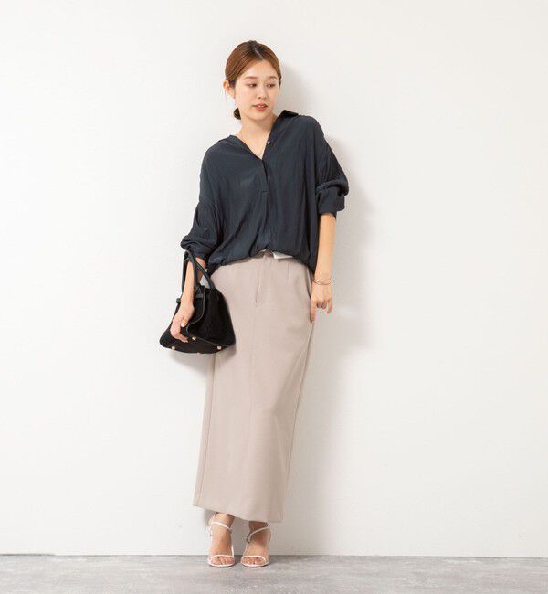 NOLLEY'S sophi「ウォッシャブル割繊プルオーバーシャツ」|シャツ・ブラウス|