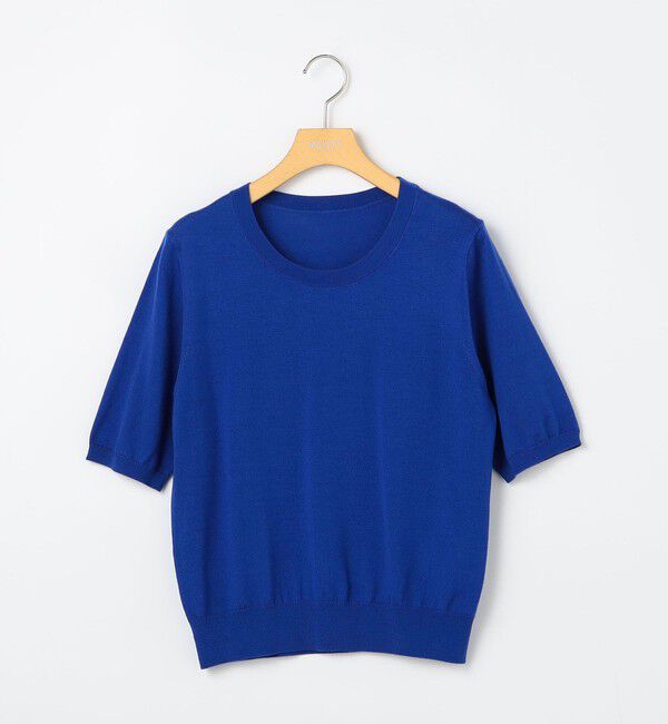 NOLLEY'S sophi「《アンサンブル対応》《手洗い可能》ウール100％5分袖プルオーバーニット」|ニット・セーター|