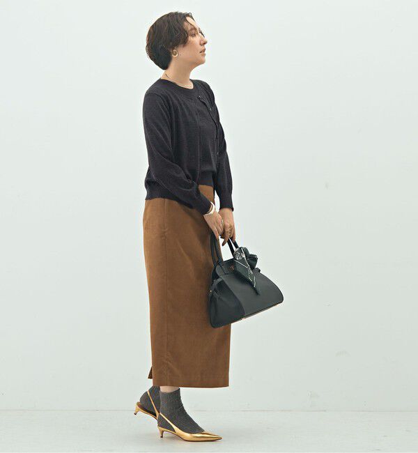 NOLLEY'S sophi「《アンサンブル対応》《手洗い可能》ウール100クルーネックカーディガン」|カーディガン|