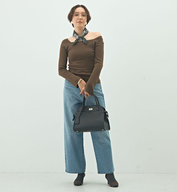 NOLLEY'S sophi「【WEB限定カラーあり】総針スクエアネックプルオーバーニット」|ニット・セーター|