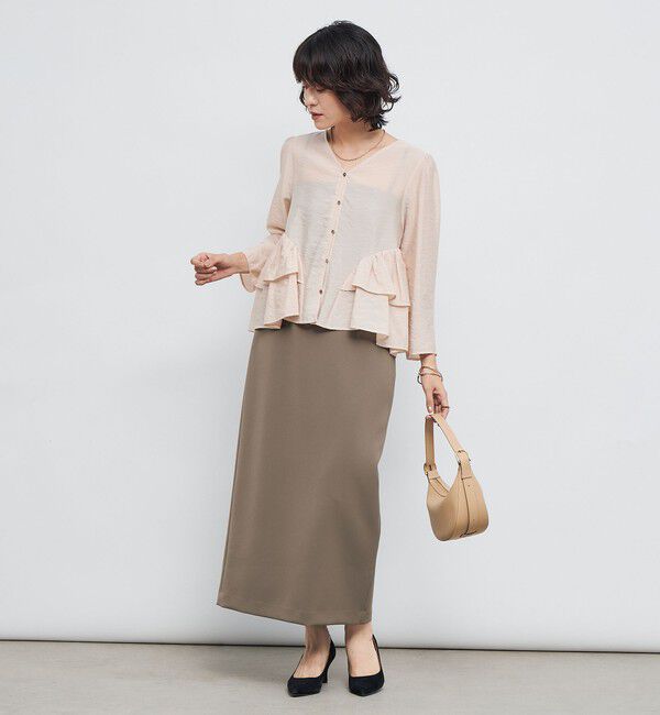 NOLLEY'S sophi「ウォッシャブルオーガンジーティアードブラウス」|シャツ・ブラウス|