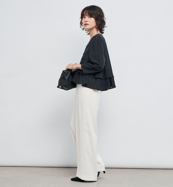 NOLLEY'S sophi「ウォッシャブルオーガンジーティアードブラウス」|シャツ・ブラウス|