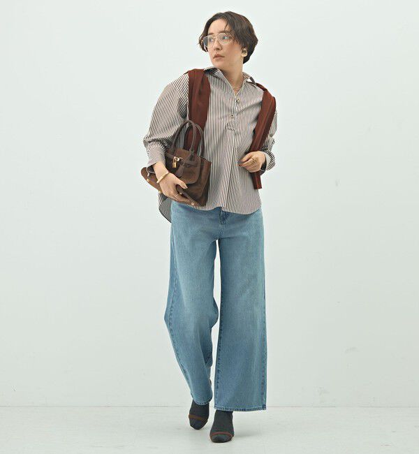 NOLLEY'S sophi「ウォッシャブルブロードメタル釦スキッパーシャツ」|シャツ・ブラウス|