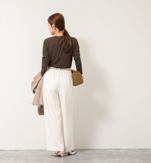 NOLLEY'S「ウォッシャブルシアーフライスロンT」|Tシャツ・カットソー|