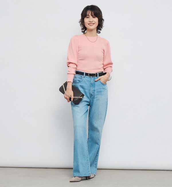 NOLLEY'S「《手洗い可能》リブパフスリーブプルオーバーニット」|ニット・セーター|