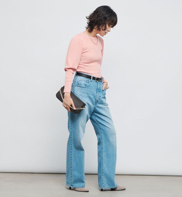 NOLLEY'S「《手洗い可能》リブパフスリーブプルオーバーニット」|ニット・セーター|