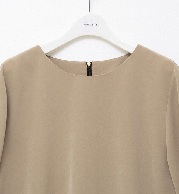 NOLLEY'S「《セットアップ対応》ウォッシャブルストレッチギャババックフレアブラウス」|シャツ・ブラウス|