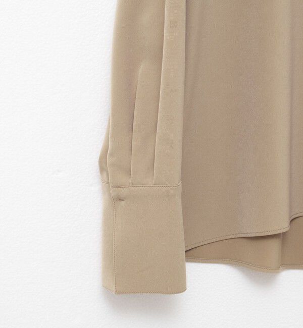 NOLLEY'S「《セットアップ対応》ウォッシャブルストレッチギャババックフレアブラウス」|シャツ・ブラウス|