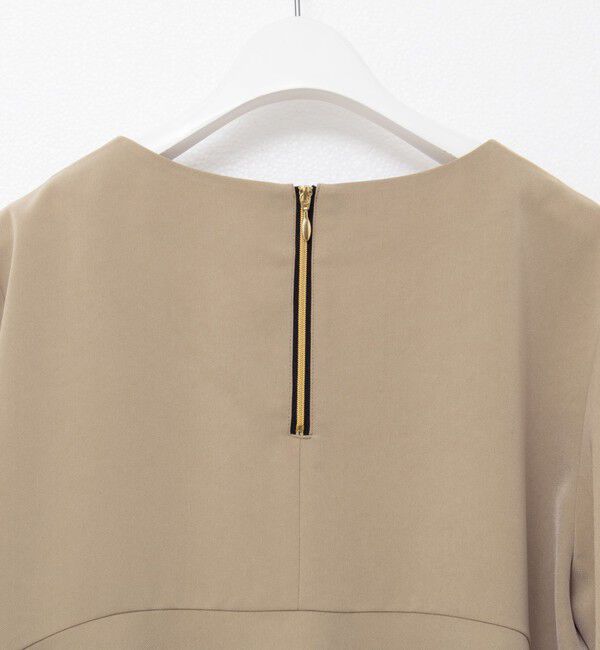 NOLLEY'S「《セットアップ対応》ウォッシャブルストレッチギャババックフレアブラウス」|シャツ・ブラウス|