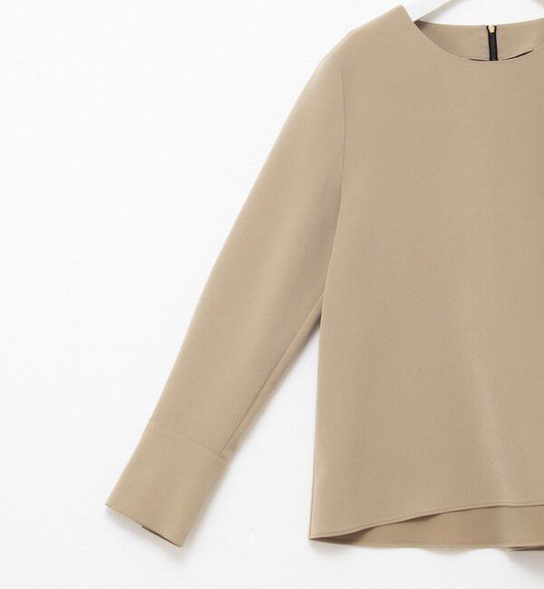 NOLLEY'S「《セットアップ対応》ウォッシャブルストレッチギャババックフレアブラウス」|シャツ・ブラウス|