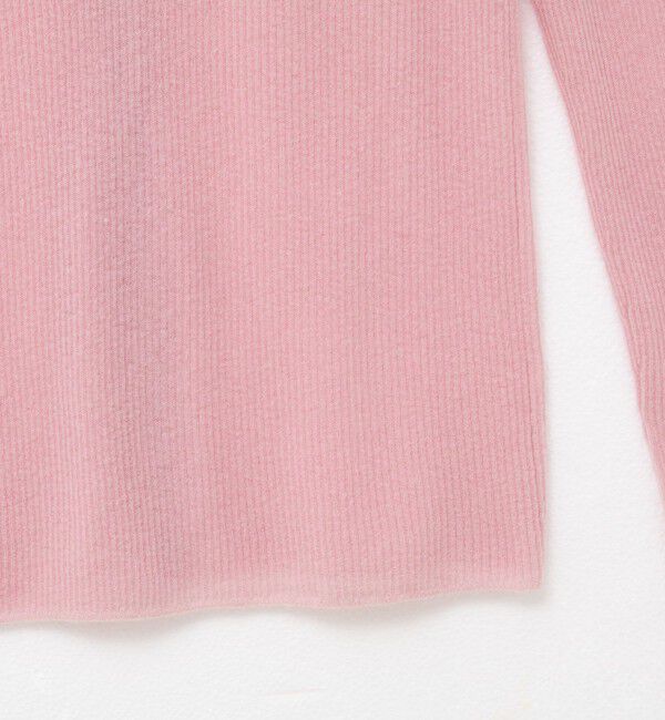 NOLLEY'S sophi「カシミヤ混ガーゼ風リブクルーネックミディ丈カーディガン」|カーディガン|