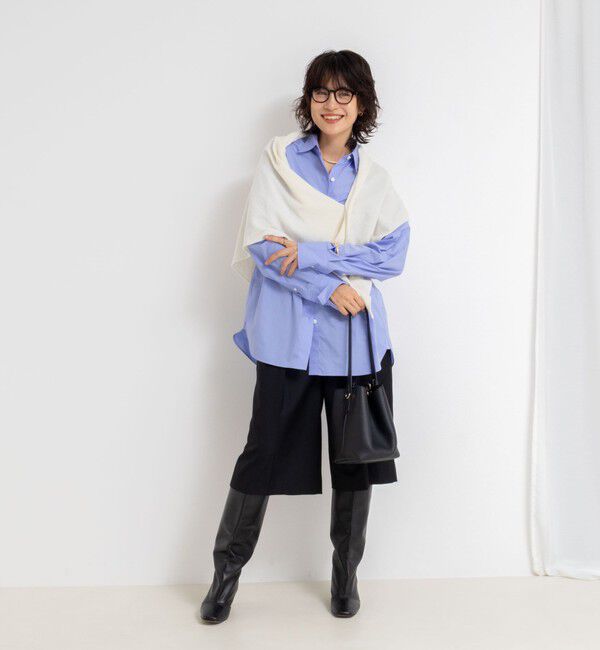 NOLLEY'S「《手洗い可能》カシミヤ混三角ストール」|ニット・セーター|