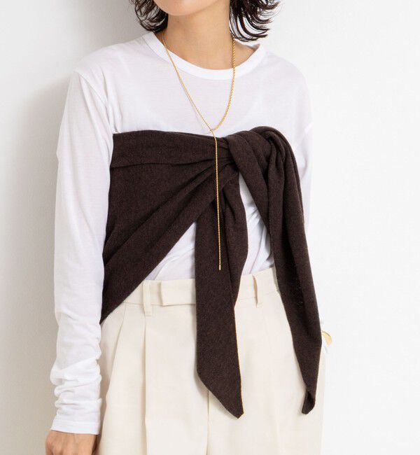 NOLLEY'S「《手洗い可能》カシミヤ混三角ストール」|ニット・セーター|