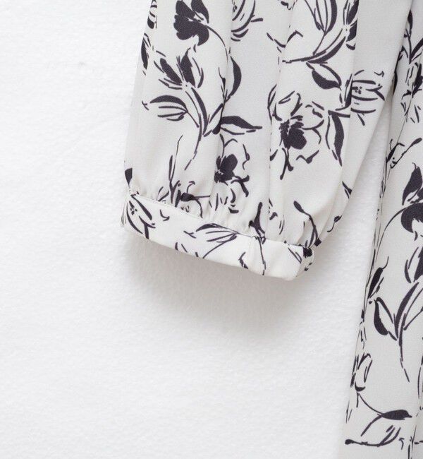 NOLLEY'S sophi「ウォッシャブルジョーゼットVネックギャザーワンピース」|ワンピース|