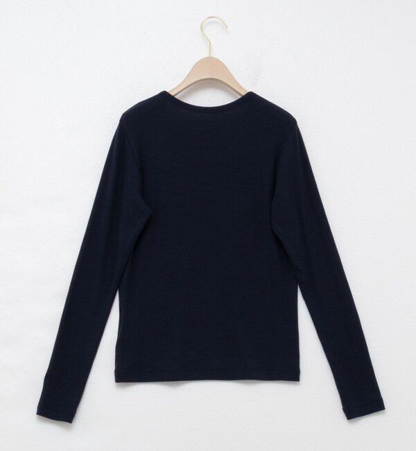 NOLLEY'S sophi「ウォッシャブルベアテレコUネックロンT＜エンジェルウール使用＞」|Tシャツ・カットソー|