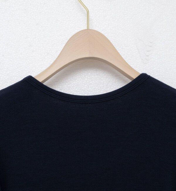 NOLLEY'S sophi「ウォッシャブルベアテレコUネックロンT＜エンジェルウール使用＞」|Tシャツ・カットソー|