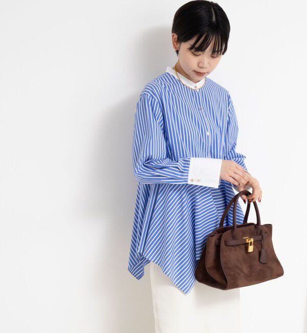 NOLLEY'S sophi「ウォッシャブルハンカチーフヘムシャツ」|シャツ・ブラウス|