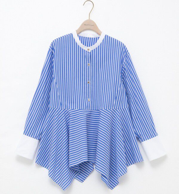 NOLLEY'S sophi「ウォッシャブルハンカチーフヘムシャツ」|シャツ・ブラウス|