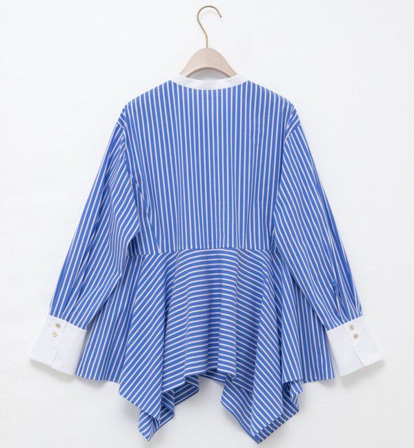 NOLLEY'S sophi「ウォッシャブルハンカチーフヘムシャツ」|シャツ・ブラウス|