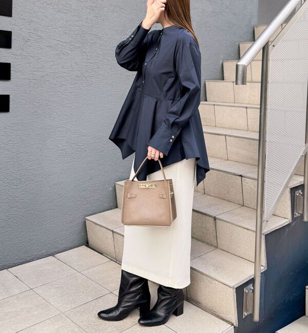 NOLLEY'S sophi「ウォッシャブルハンカチーフヘムシャツ」|シャツ・ブラウス|