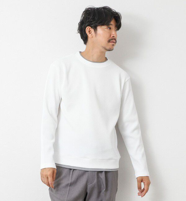 NOLLEY'S goodman「【IRM】《吸水速乾/UVカット》ワッフルダブルカラー LS Tee 25AW」|Tシャツ・カットソー|