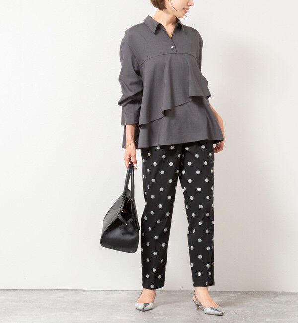 NOLLEY'S「【一部WEB限定色アイテム】ウォッシャブルフリルプルオーバーブラウス」|シャツ・ブラウス|