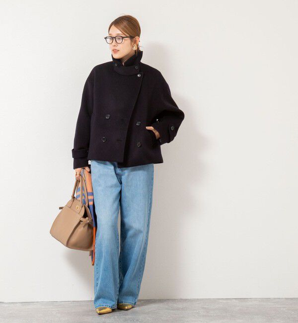 NOLLEY'S「ウールカシミヤダブルブレストコート」|ピーコート|