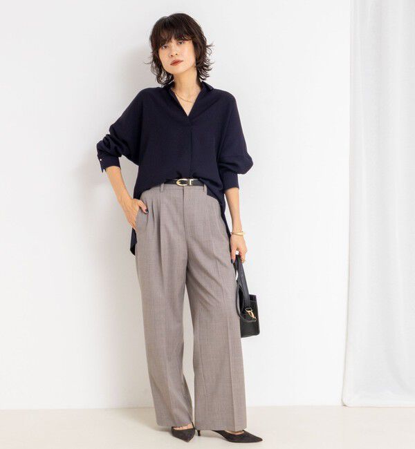 NOLLEY'S sophi「《セットアップ対応》ウォッシャブルサイロトロピカルワイドパンツ」|その他|