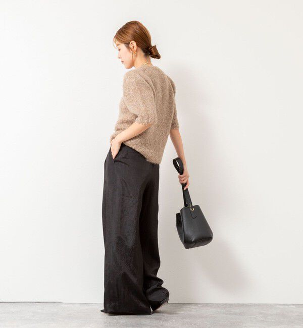 NOLLEY'S「モヘアスパンコール半袖ニット」|ニット・セーター|