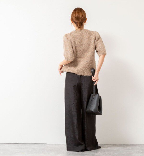 NOLLEY'S「モヘアスパンコール半袖ニット」|ニット・セーター|