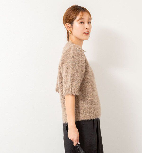 NOLLEY'S「モヘアスパンコール半袖ニット」|ニット・セーター|