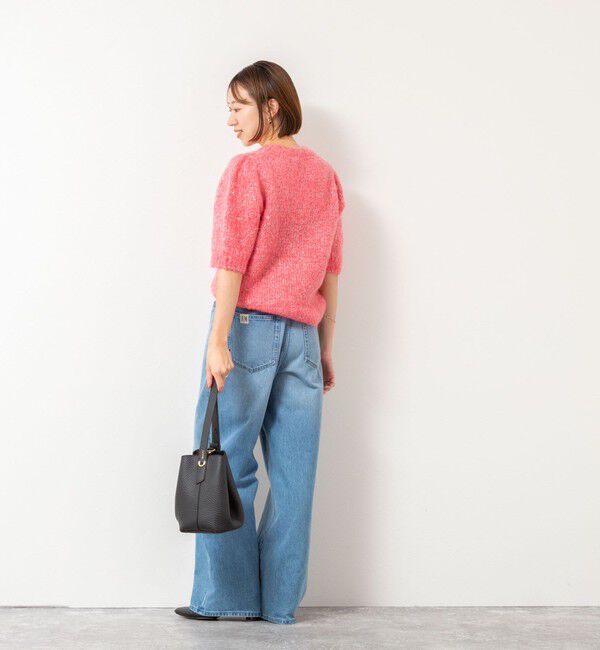 NOLLEY'S「モヘアスパンコール半袖ニット」|ニット・セーター|