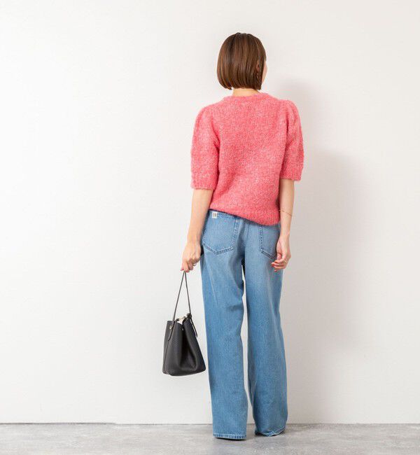 NOLLEY'S「モヘアスパンコール半袖ニット」|ニット・セーター|