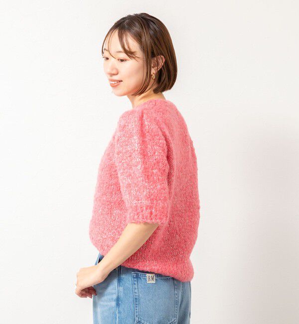 NOLLEY'S「モヘアスパンコール半袖ニット」|ニット・セーター|