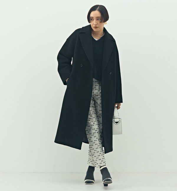 NOLLEY'S「《セットアップ対応》ウォッシャブルリボンジャガードタックテーパードパンツ」|その他|