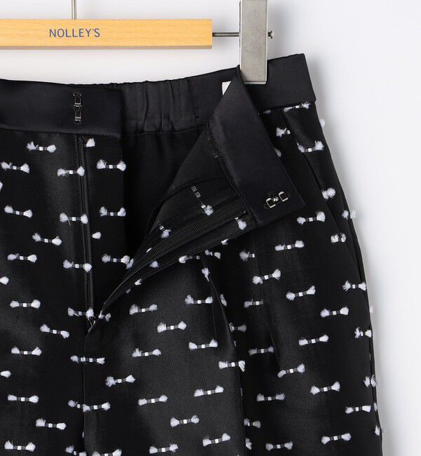 NOLLEY'S「《セットアップ対応》ウォッシャブルリボンジャガードタックテーパードパンツ」|その他|