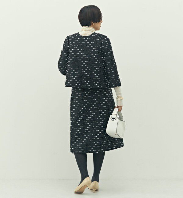 NOLLEY'S「《セットアップ対応》ウォッシャブルリボンジャガードAラインスカート」|フレア|