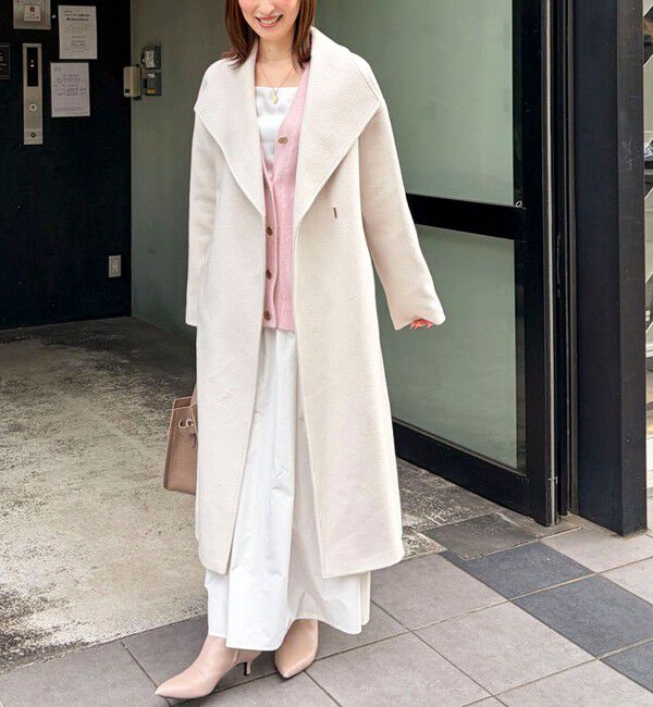 NOLLEY'S sophi「【一部WEB限定色】アンゴラビーバーベルテッドロングコート」|その他|