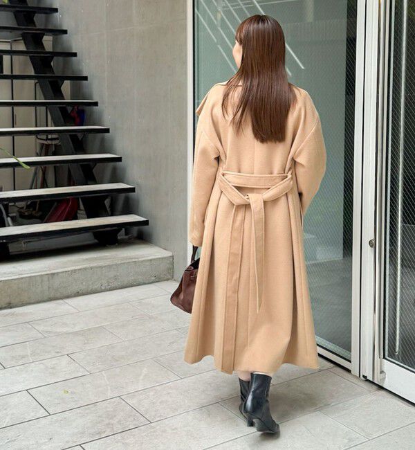 NOLLEY'S sophi「【一部WEB限定色】アンゴラビーバーベルテッドロングコート」|その他|