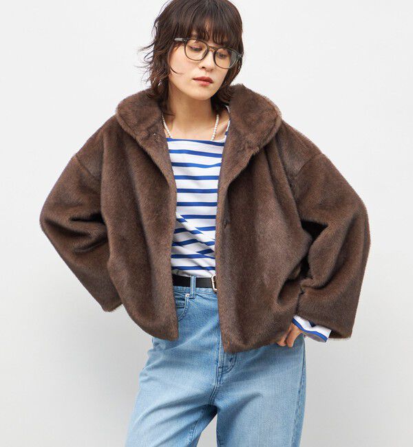 NOLLEY'S sophi「ECOPELフェイクファーショートコート」|その他|