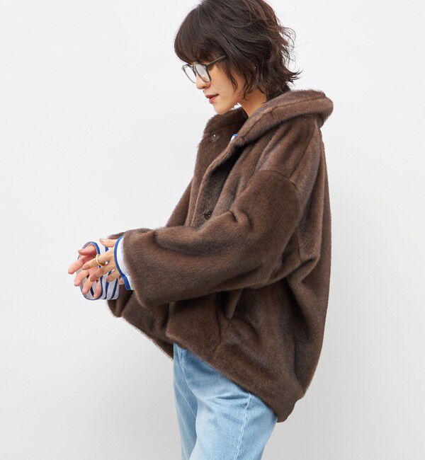 NOLLEY'S sophi「ECOPELフェイクファーショートコート」|その他|