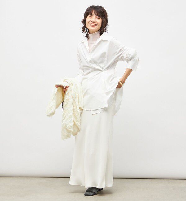 NOLLEY'S sophi「ウォッシャブルマルチWAYビッグシャツ」|シャツ・ブラウス|